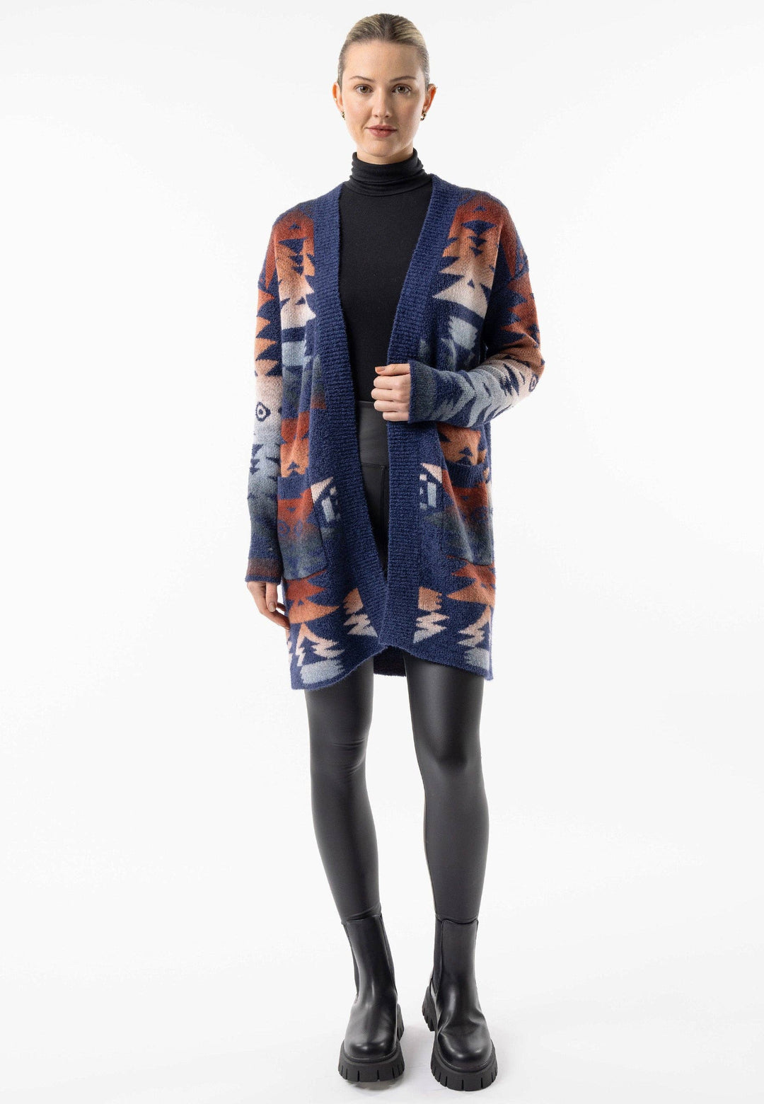 Californian Knit Longline Open Cardigan: California
