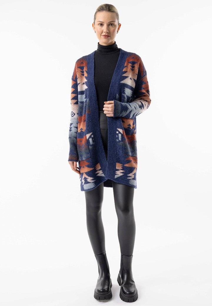 Californian Knit Longline Open Cardigan: California