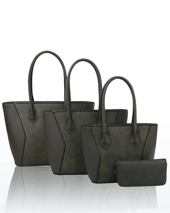 PU Leather Handbag Small Tote Tan