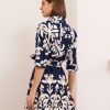 Paige – Cotton Shirt Mini Dress Aztec In Navy