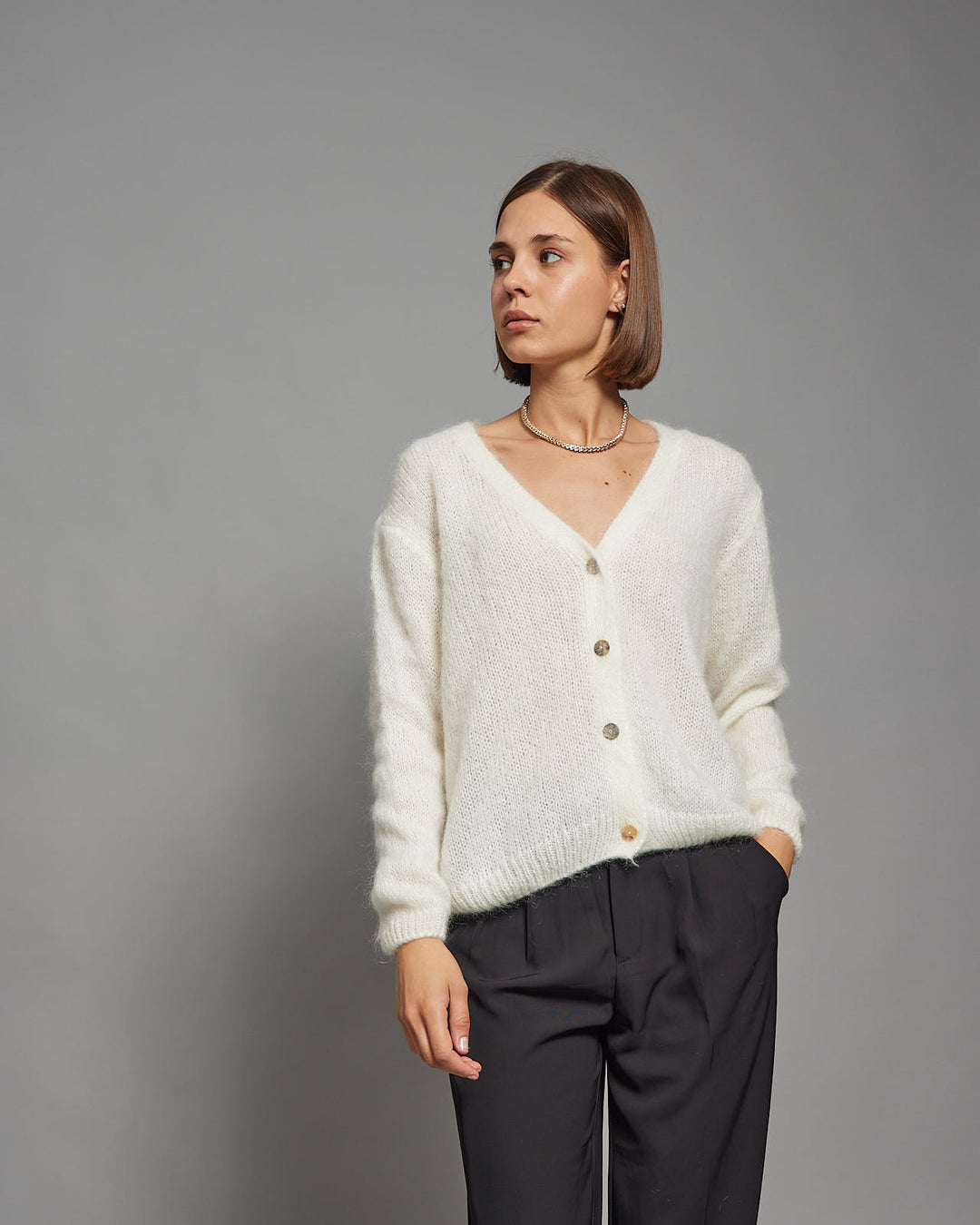 Lexi cardigan in white