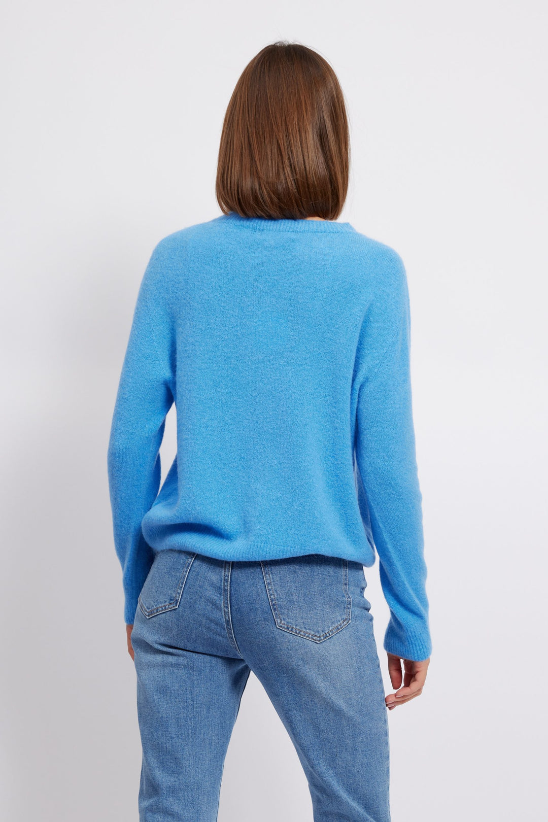 Lola – Soft Touch Sweater in cornflower blue