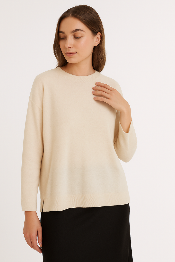 SOFT KNIT BASIC JUMPER: Black