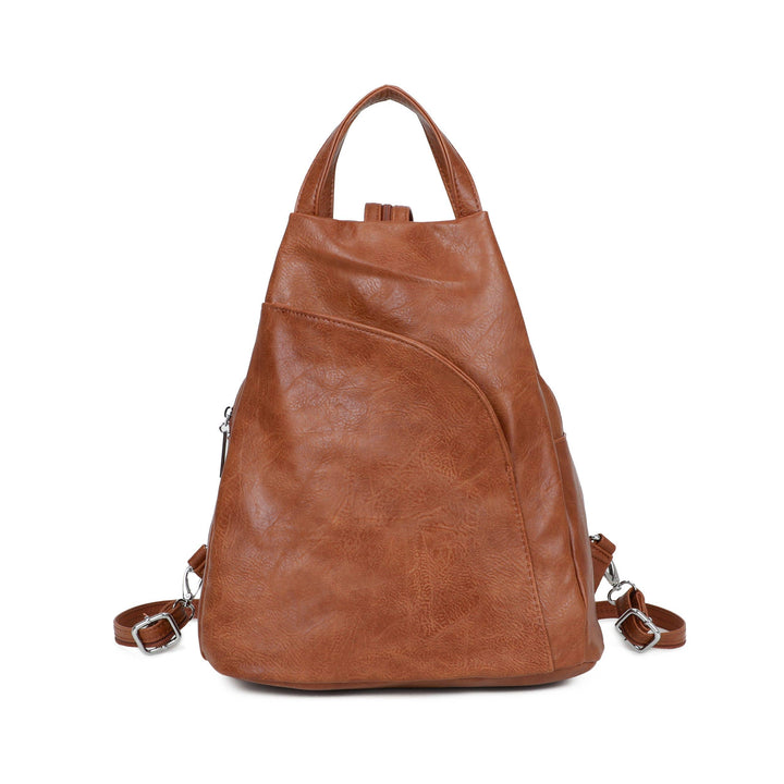 Backpack Side Zipper Pockets Light Grey