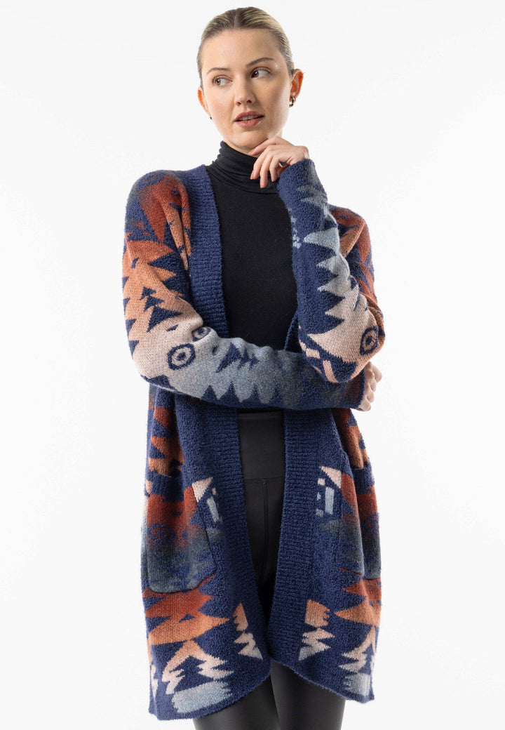 Californian Knit Longline Open Cardigan: California