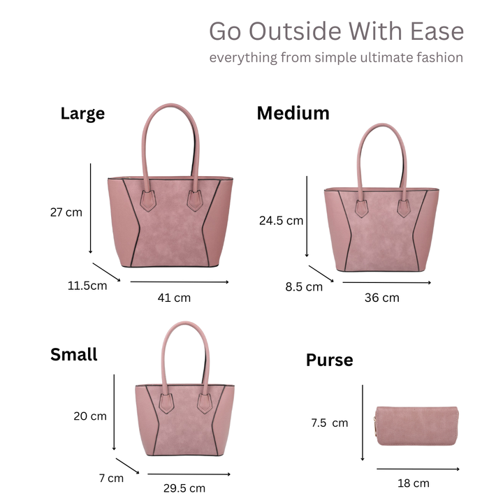 PU Leather Handbag Small Tote Tan