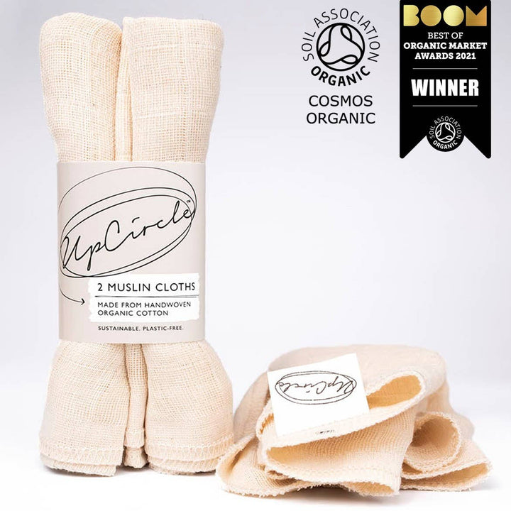 Organic Sustainable Unbleached Eco Zero Waste Muslin Cloths