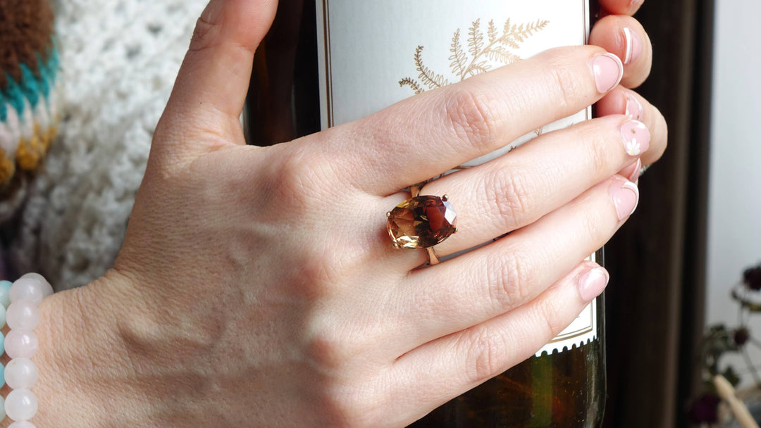 Zultanite Ring: Teardrop