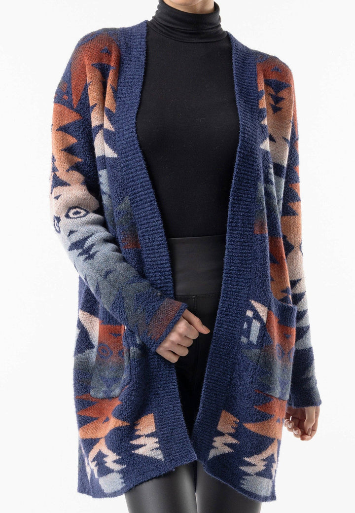 Californian Knit Longline Open Cardigan: California
