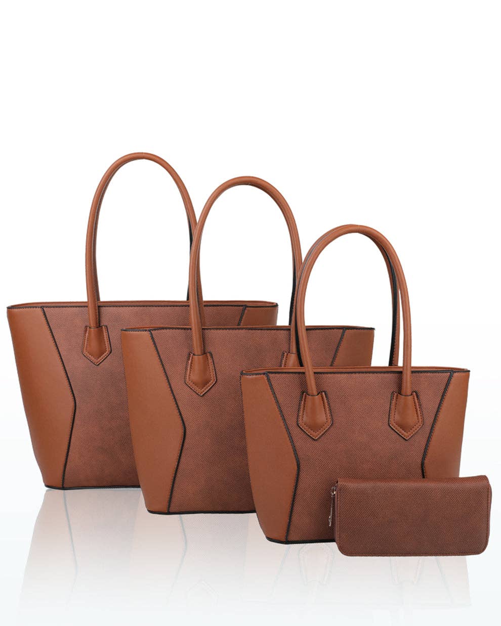 PU Leather Handbag Small Tote Dark Grey