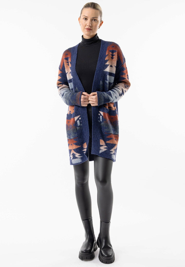 Californian Knit Longline Open Cardigan: California