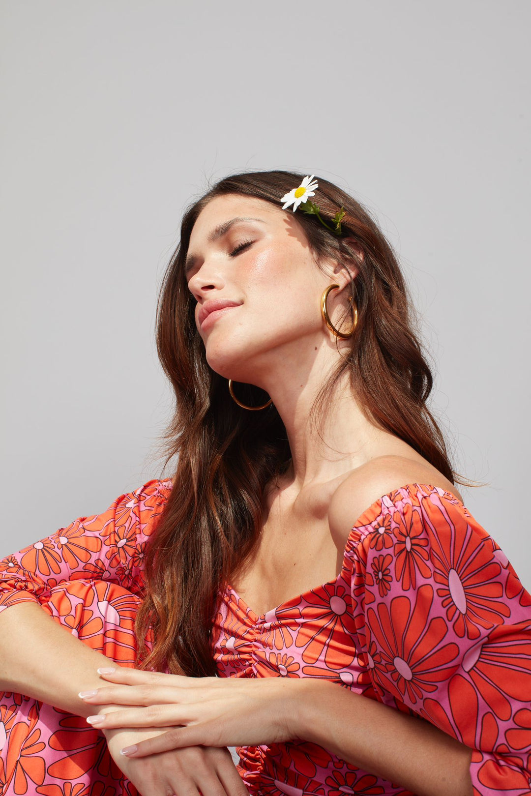 BARDOT MAXI PINK DAISY