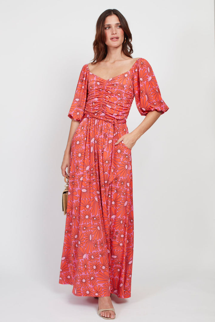 BARDOT MAXI PINK DAISY