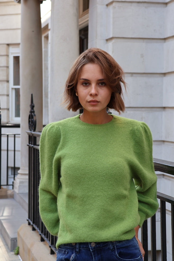 Isabelle – Wool-blend Sweater In Green