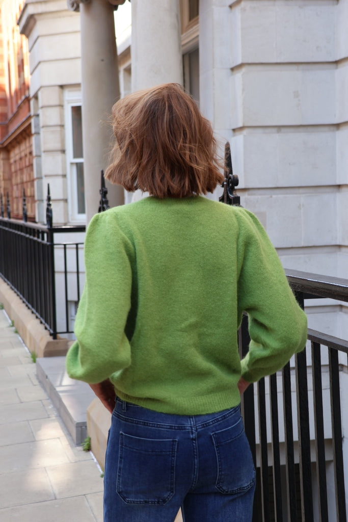 Isabelle – Wool-blend Sweater In Green