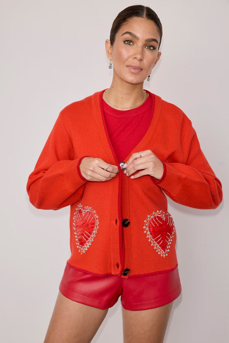 Red Heart Cardigan