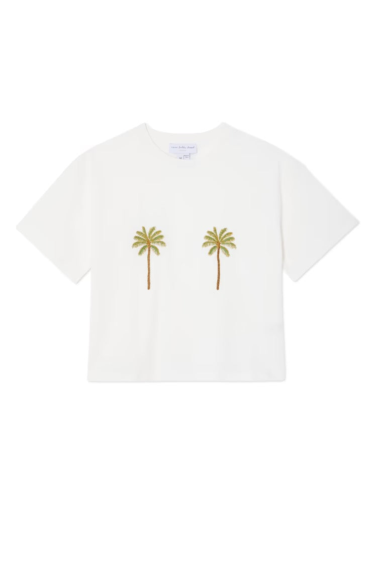 Embroidered Palm Boob T Shirt