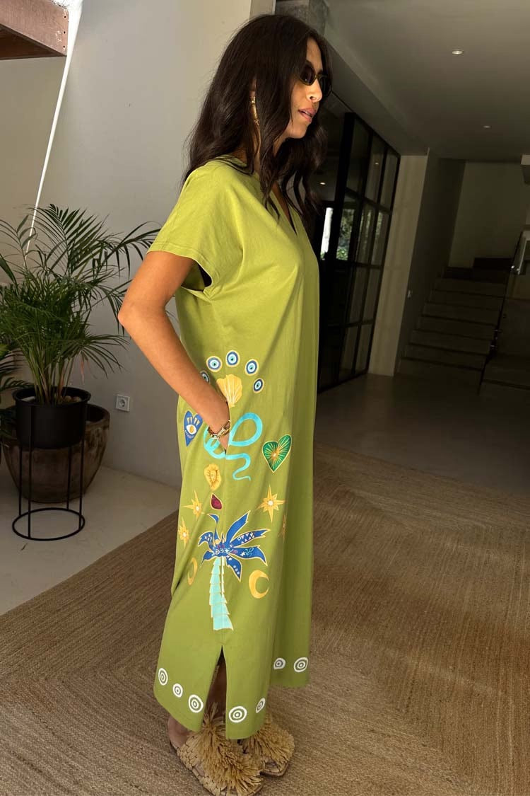 Olive Charms T Shirt Dress