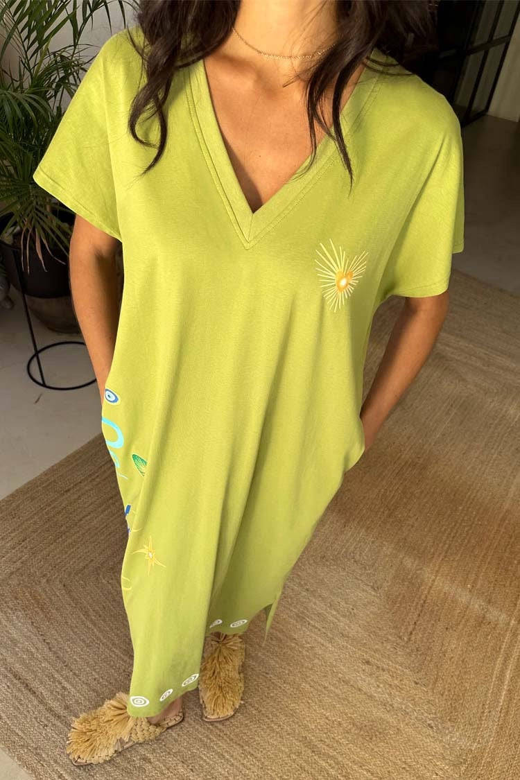 Olive Charms T Shirt Dress