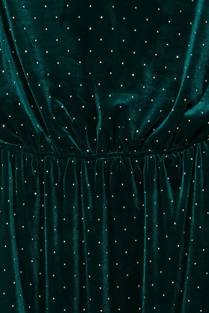 Emerald Velvet Tilly Dress