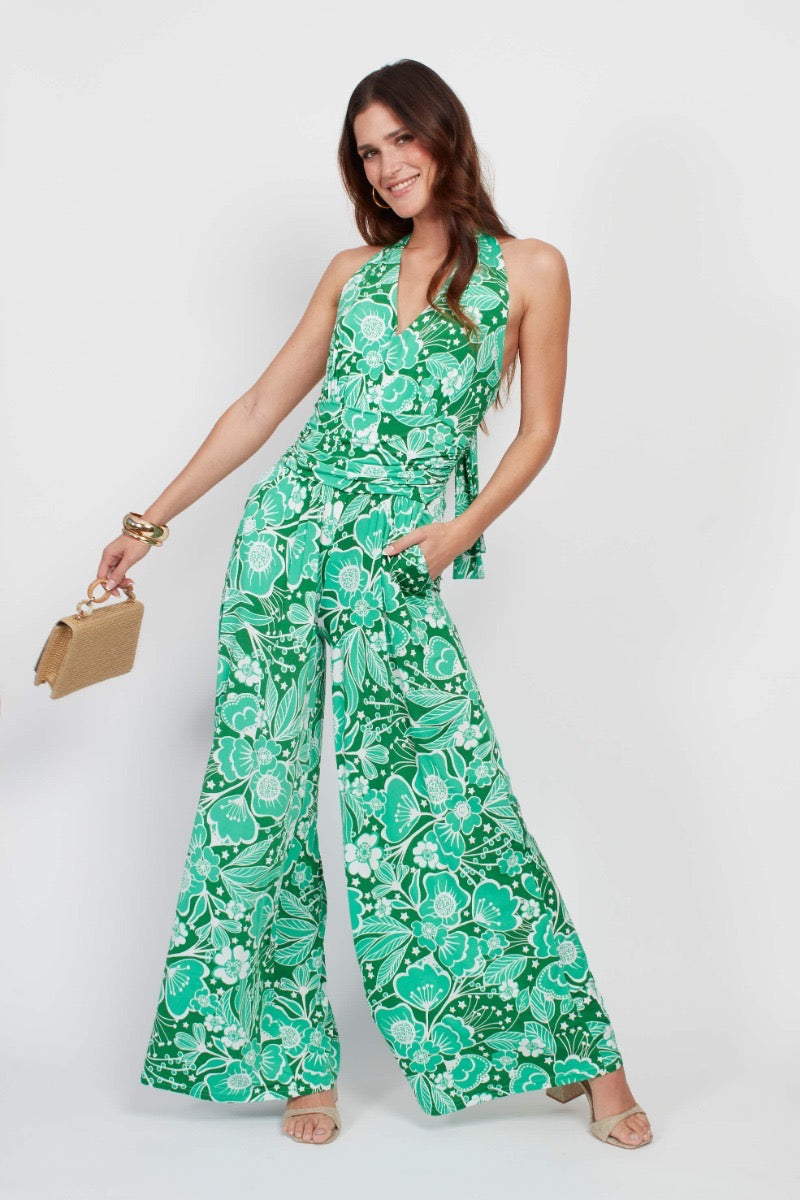 CIARA JUMPSUIT WILDFLOWER GREEN