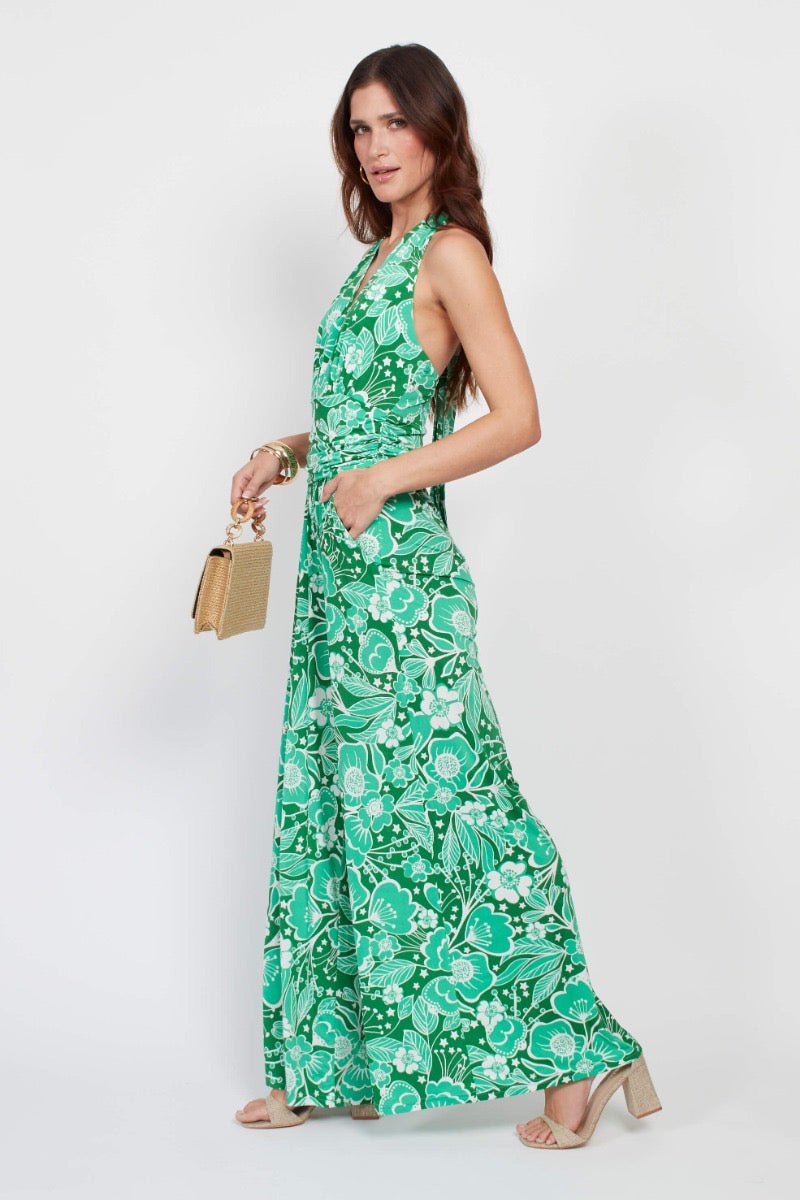 CIARA JUMPSUIT WILDFLOWER GREEN