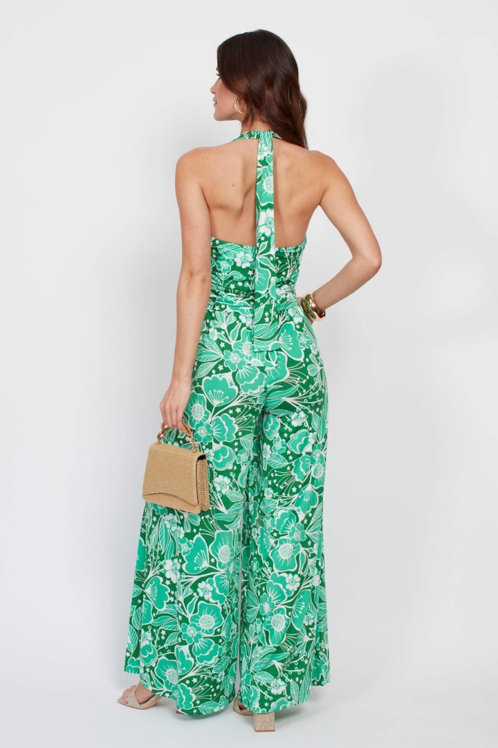 CIARA JUMPSUIT WILDFLOWER GREEN