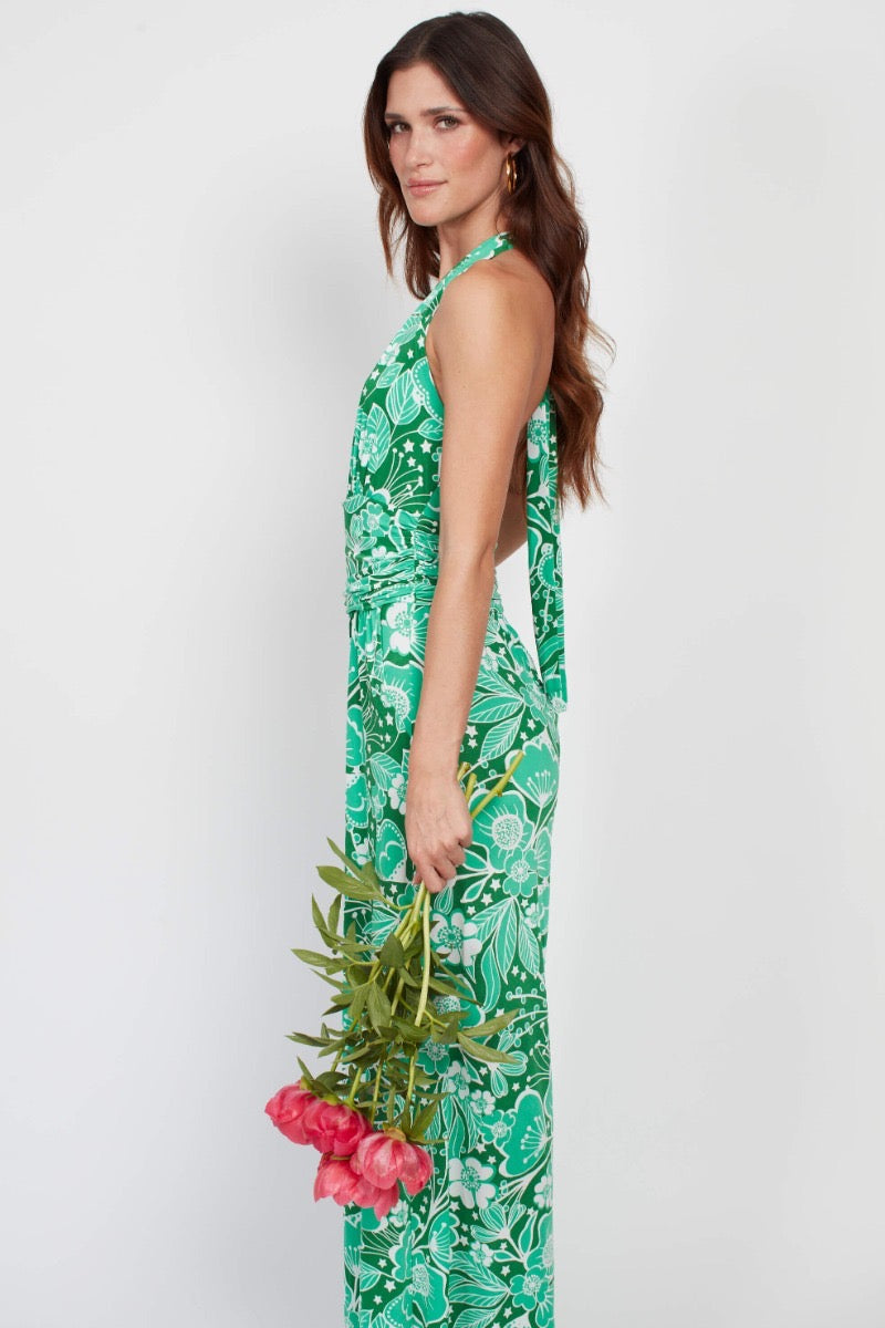 CIARA JUMPSUIT WILDFLOWER GREEN