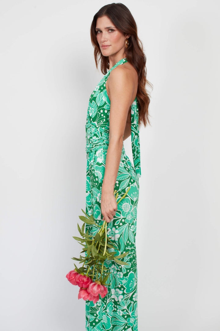 CIARA JUMPSUIT WILDFLOWER GREEN