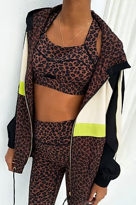 Leopard Windbreaker Jacket