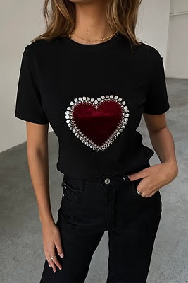 Black Heart Baby T Shirt