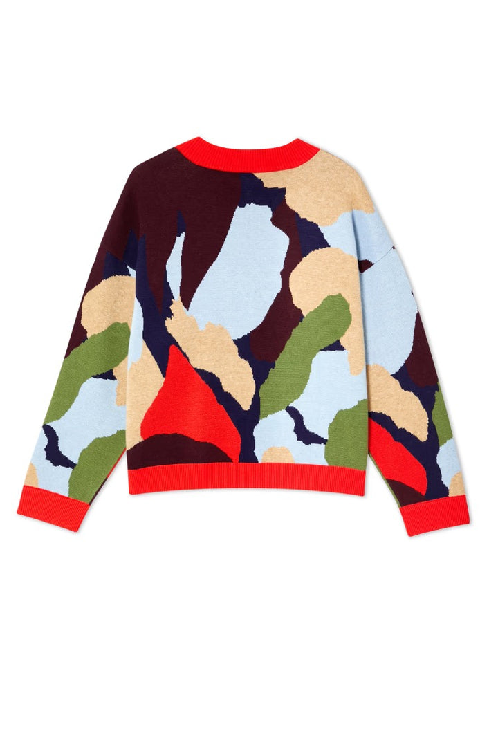 Navy Abstract Callie Cardigan