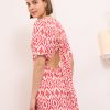 Sienna- Open Back Viscose Maxi Dress Labyrinth In Red