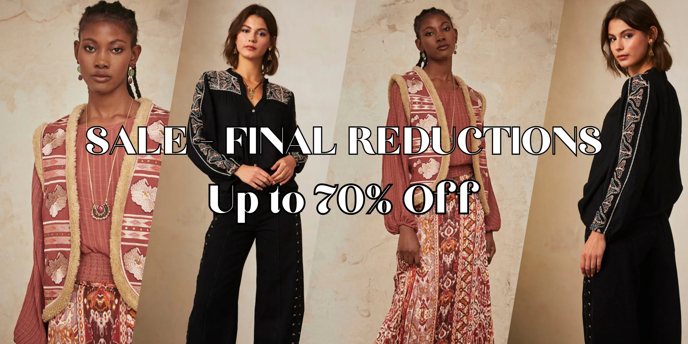 Sale - final reductions - up to 70% off