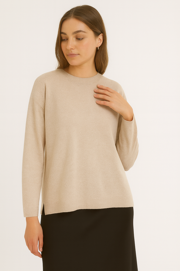 SOFT KNIT BASIC JUMPER: Black