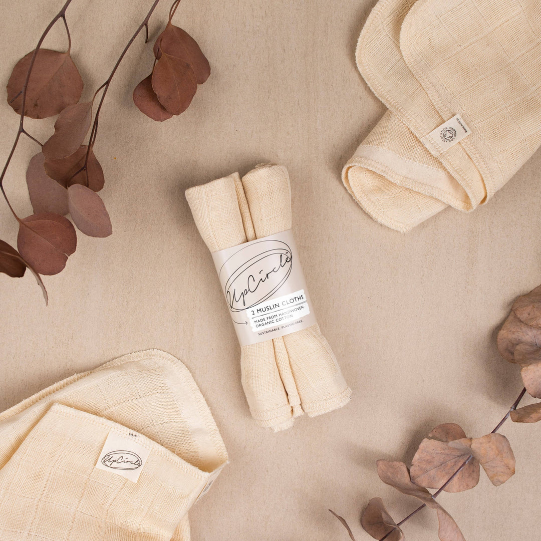 Organic Sustainable Unbleached Eco Zero Waste Muslin Cloths