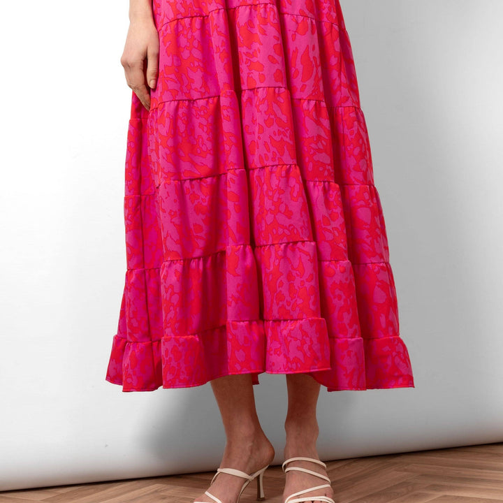 Sienna Maxi Kaftan Dress - Hot Pink