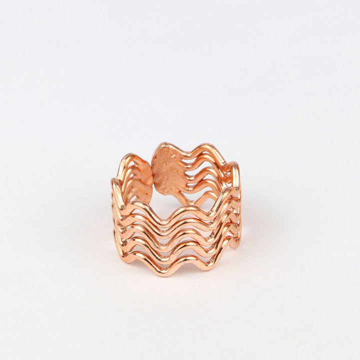 Copper Ring - Wave