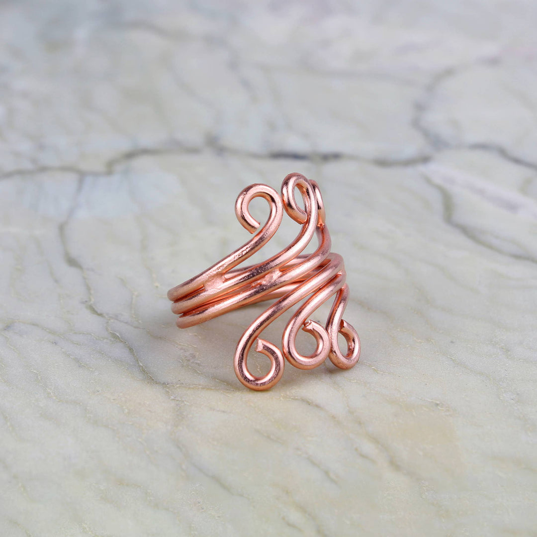 Copper Ring - Swirl
