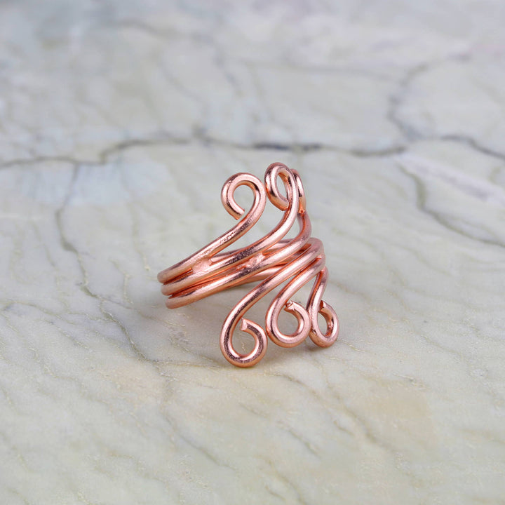 Copper Ring - Swirl