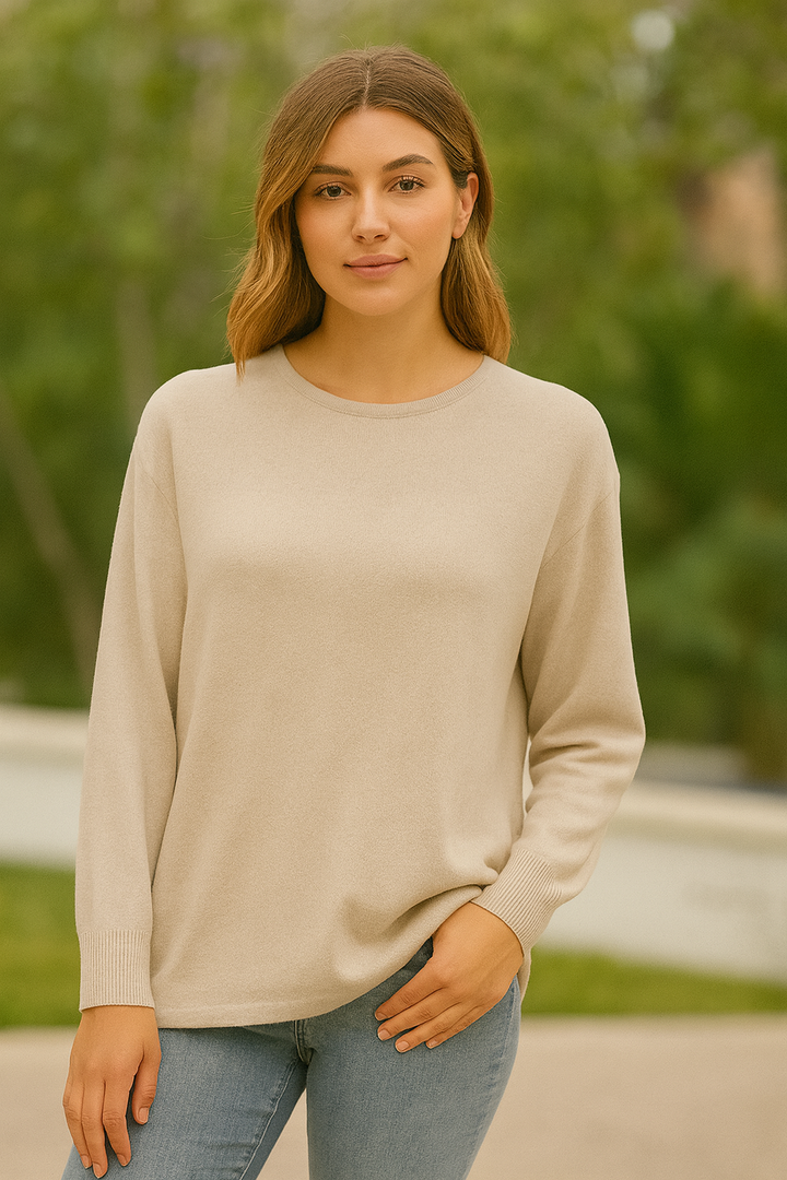 SOFT KNIT BASIC JUMPER WITH BUTTONS ALONG THE CENTRE BACK: Burgundy