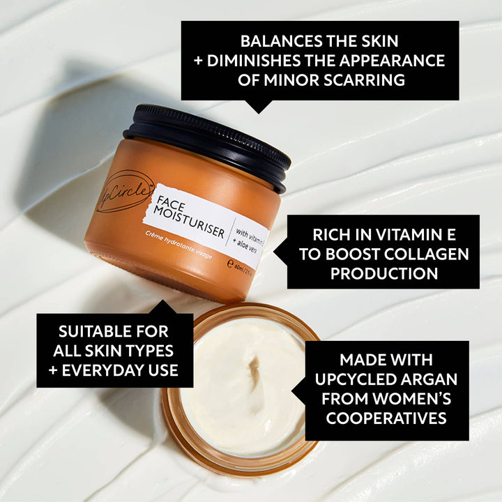 Eco Face Moisturiser with Vitamin E + Aloe Vera Travel Size