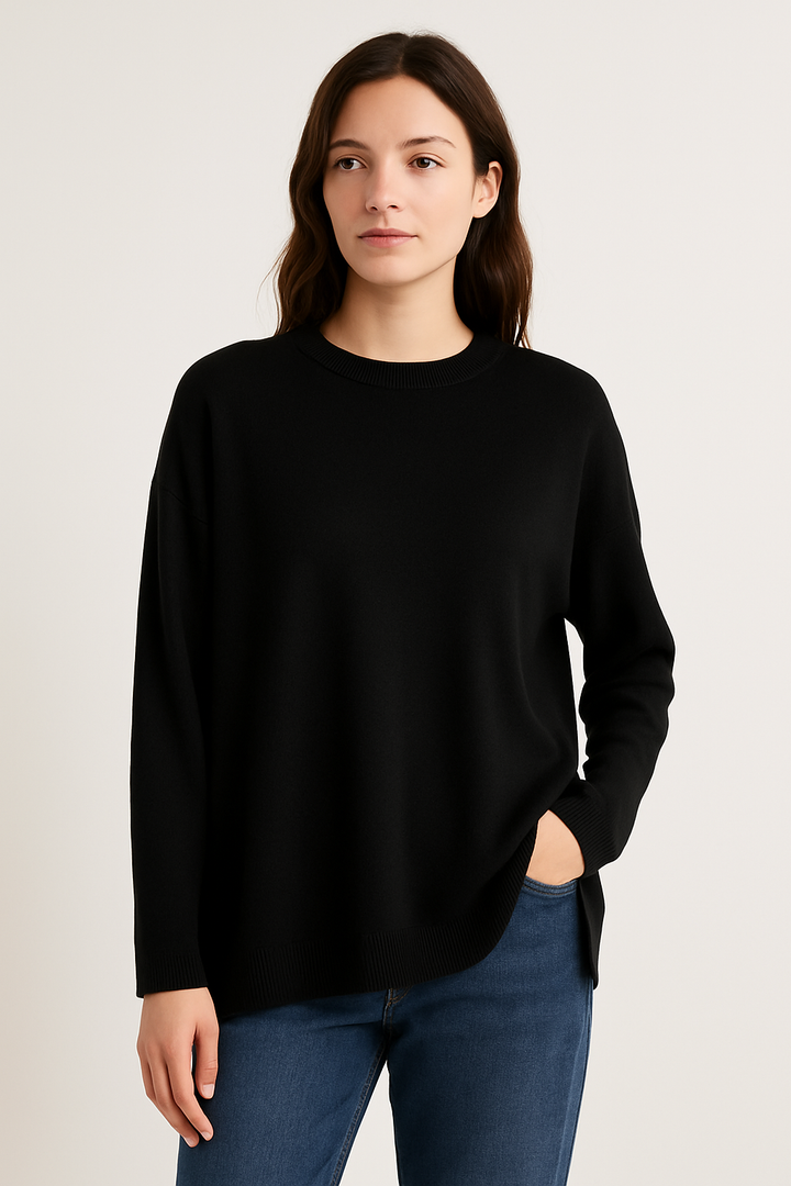 SOFT KNIT BASIC JUMPER: Coffee